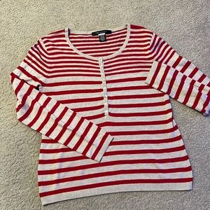 89th & Madison Striped Henly Blouse